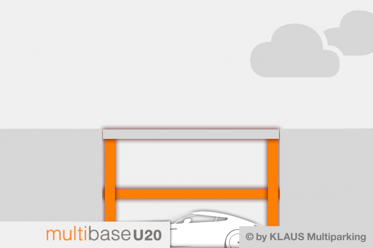 animation graphic scheme parking system multibase u20