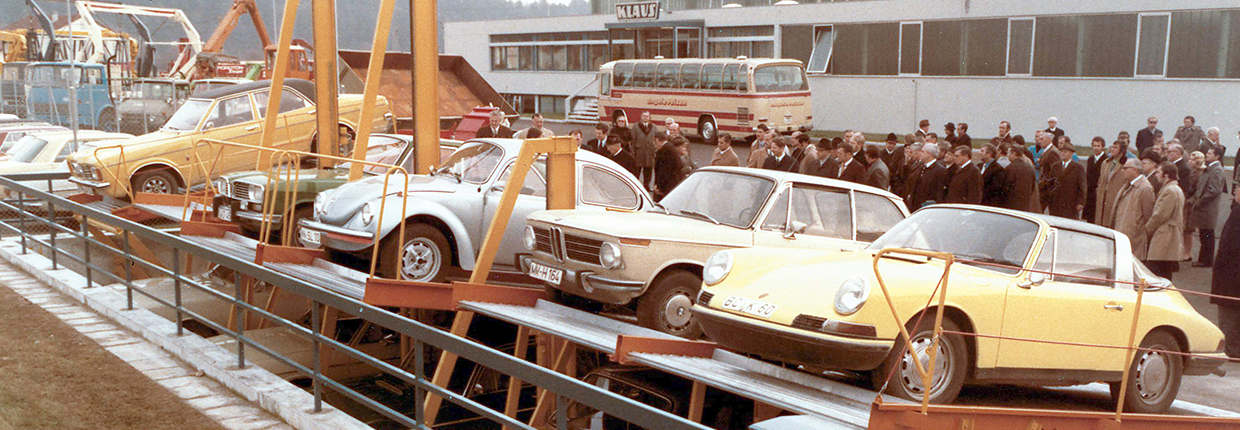 KLAUS Multiparking Unternehmensgeschichte Präsentation Firmengelände Parksysteme Header