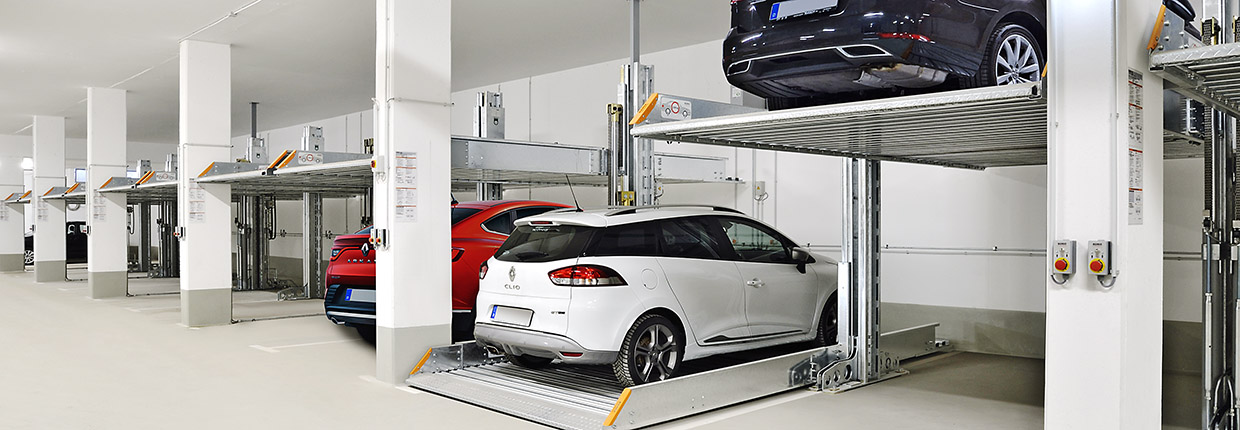 singlevario-2061 Cars on SingleVario 2061 in underground parking