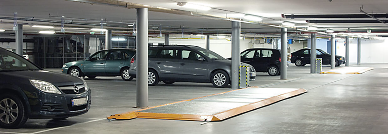 parkboard-ph Underground car park with cars and the ParkBoard PH