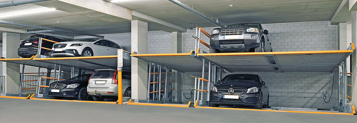 multibase-2078i-diemen MultiBase 2078i parking system in an underground car park